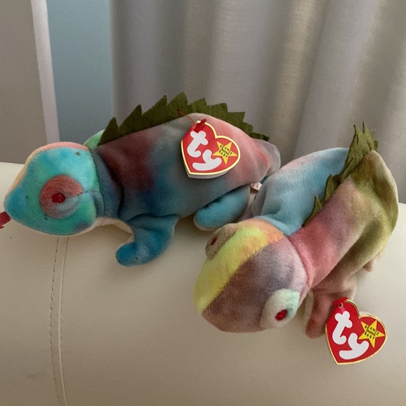 Ty Beanie Baby Original. IGGY the Iguana. Born August 12, 1997. Rare. Retired - Picture 3 of 12
